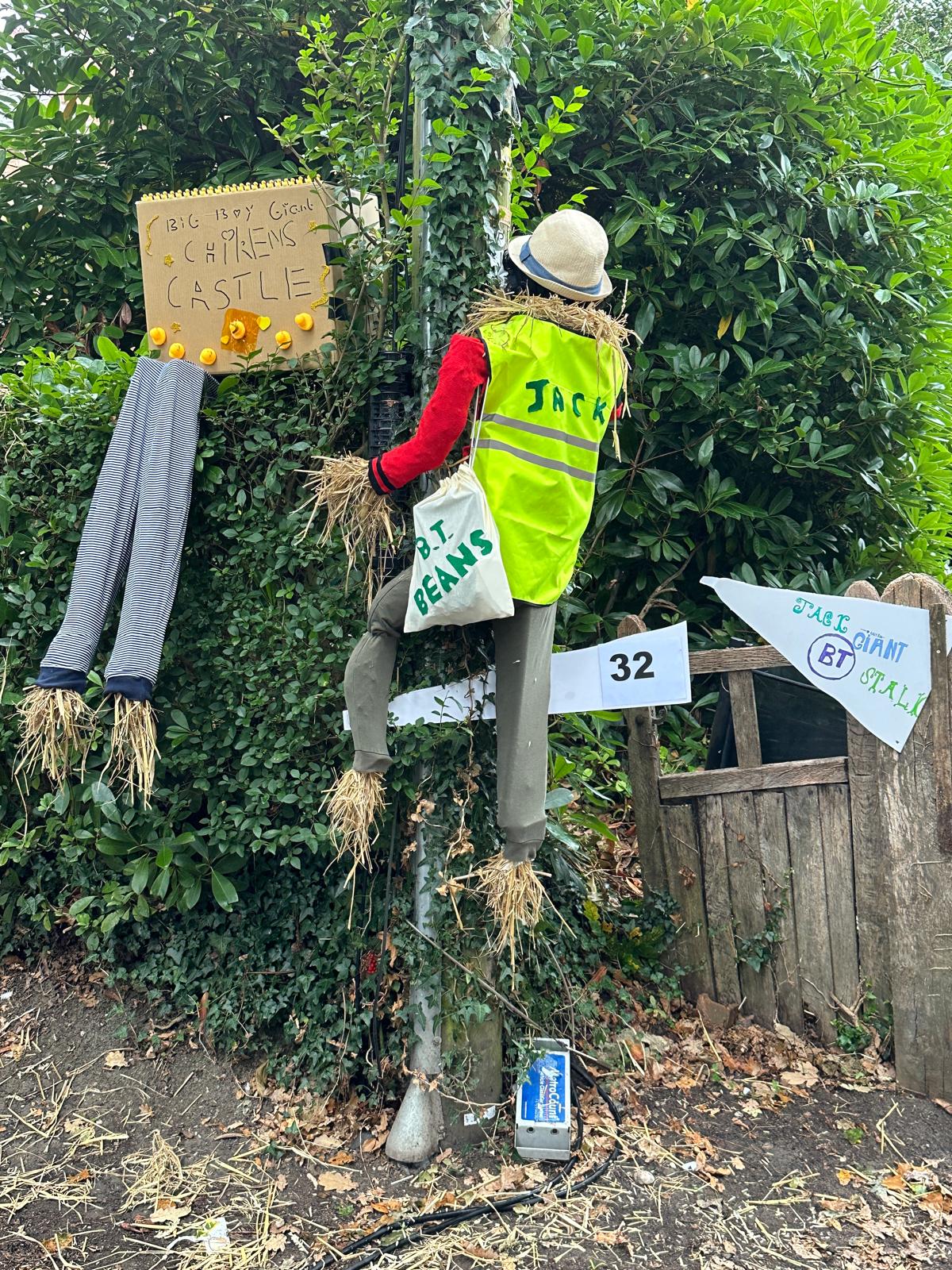 Jack and the Beanstalk scarecrow